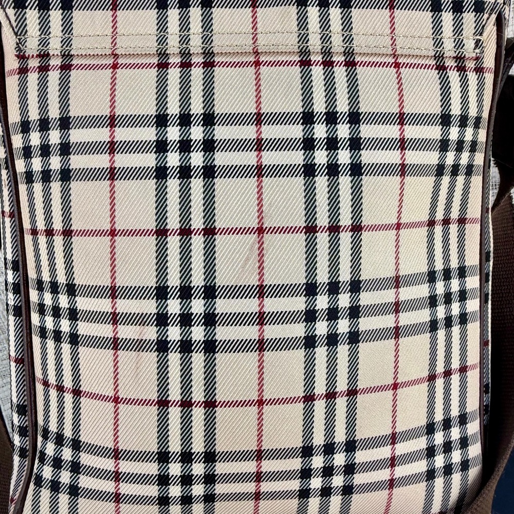 Vintage Burberry Nova Check Messenger Bag Crossbody Unisex - Picture 5 of 17
